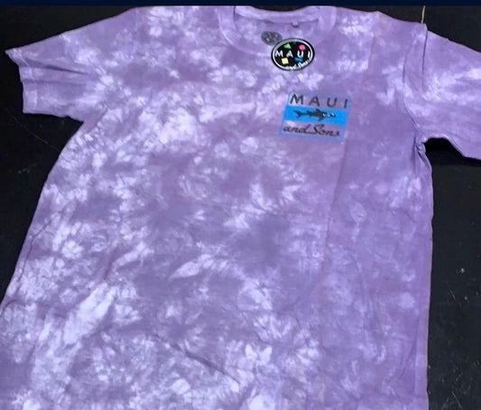 New!! Maui and sons surfer shirt purple tie dye