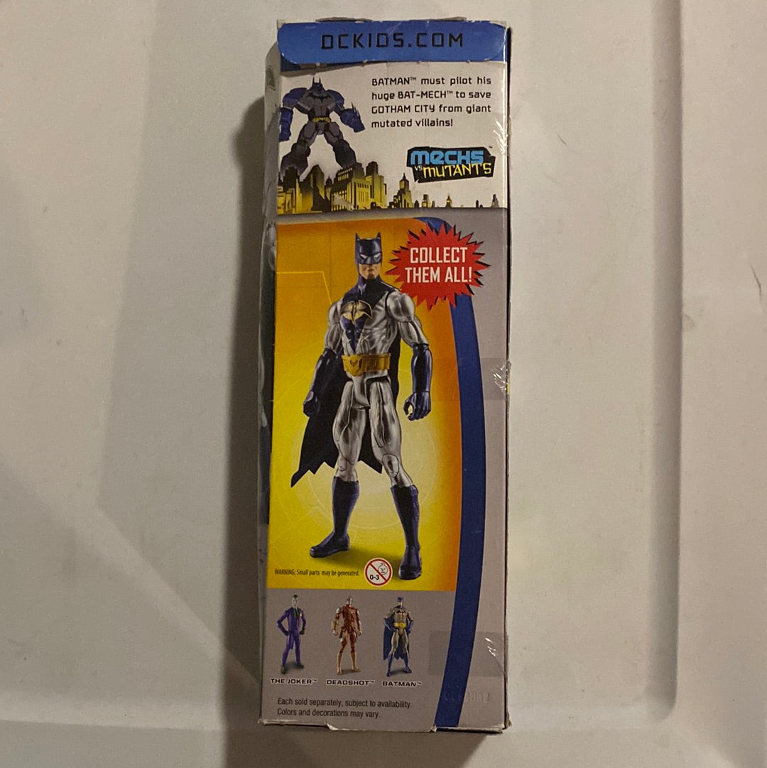 Batman Mattel DC Comics 12 Inch Action Figure Rare Blue & Silver merch Vs mutants