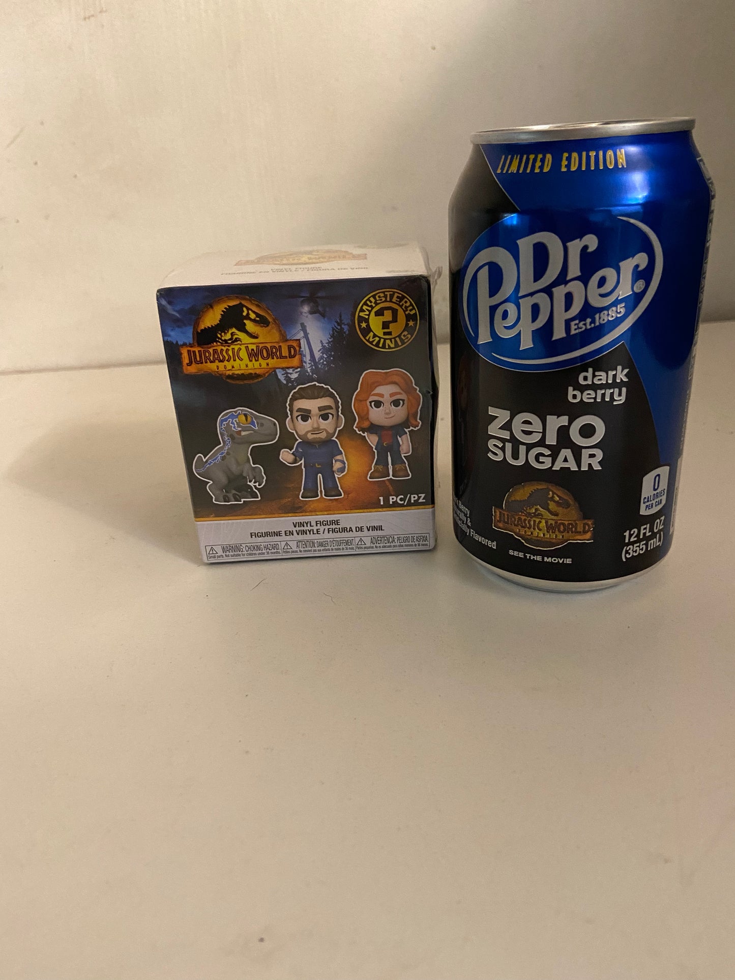 New!! Jurassic World Funko Dominion Vinyl Mystery Figure!! Comes with 1 Free Jurassic World Soda Can Limited Edition!!
