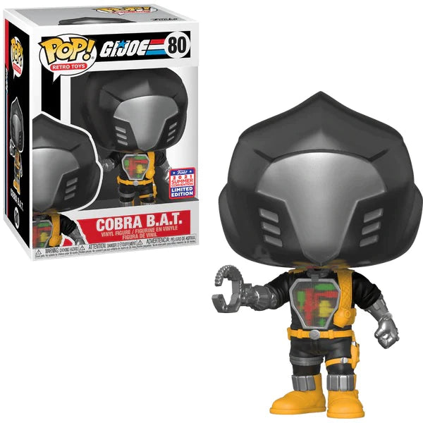 New!! Funko POP! G.I. Joe “Cobra B.A.T.” #80 Convention Exclusive Vinyl Figure