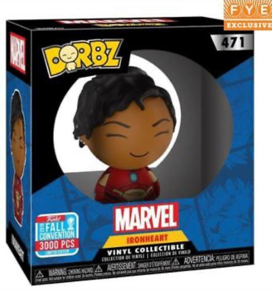 New!! NYCC Funko Dorbz! Marvel FYE 2018 Fall Convention Exclusive IRON HEART 3000 PCS