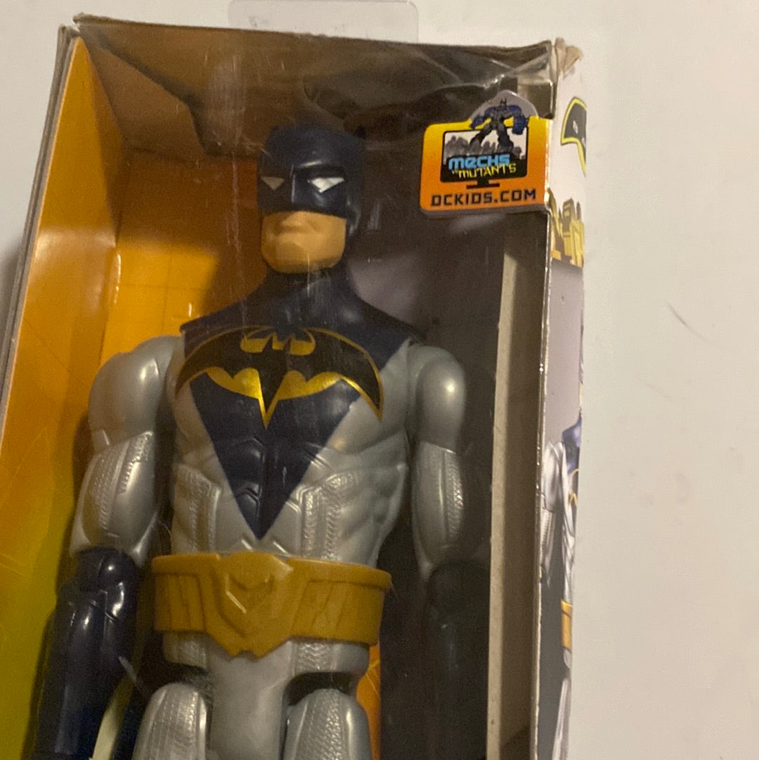 Batman Mattel DC Comics 12 Inch Action Figure Rare Blue & Silver merch Vs mutants