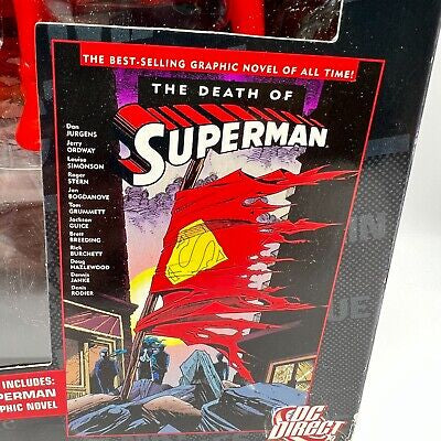 New!! DC Direct Superman vs. Doomsday Collector Set 6.5" Figures w/Graphic Novel NEW