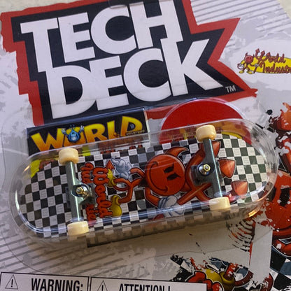 Tech Deck world industries red happy face -￼ ultra rare-