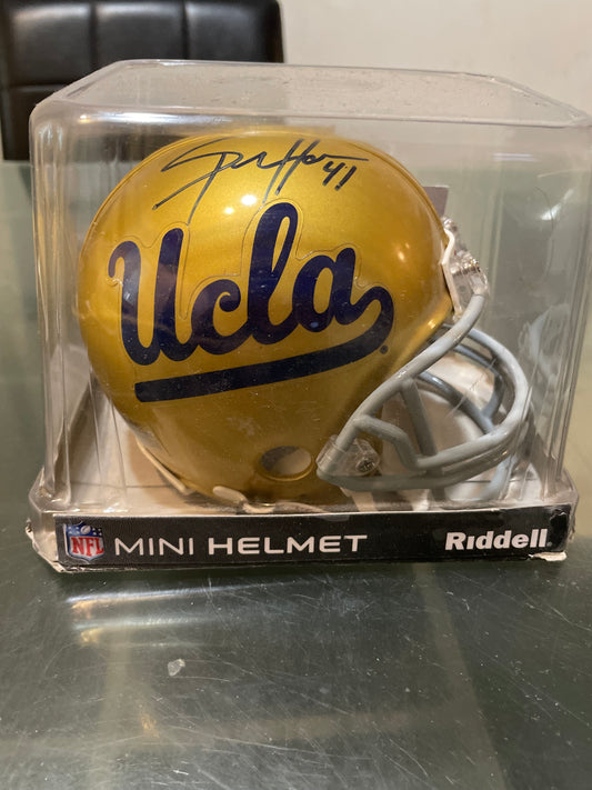 Mini Helmet Ridell autographed UCLA #41 with COA