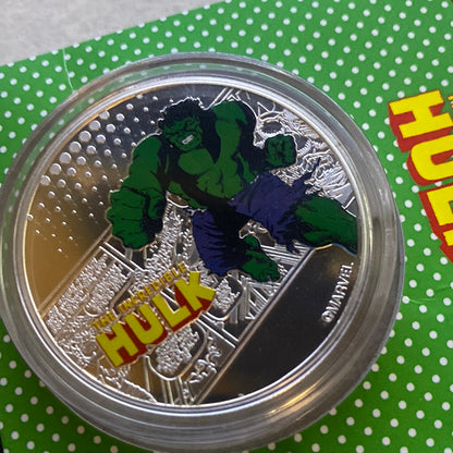 Hulk MCM Exclusive Collectable Coin Silver Limited Edition .999 Silver plated -the Koin club