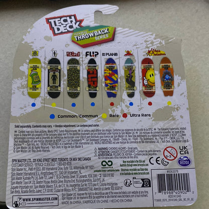 tech deck throwback world industries only at walmart red- happy flame- ultra rare