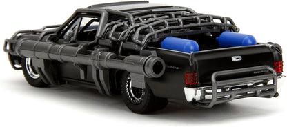 1967 Chevy El Camino with Cannons Matt Black Fast X (2023) Movie Series 1/32 Diecast Model Car by Jada 34733