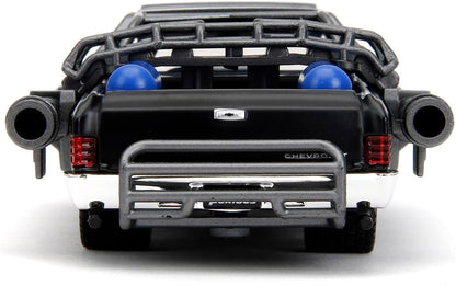 1967 Chevy El Camino with Cannons Matt Black Fast X (2023) Movie Series 1/32 Diecast Model Car by Jada 34733