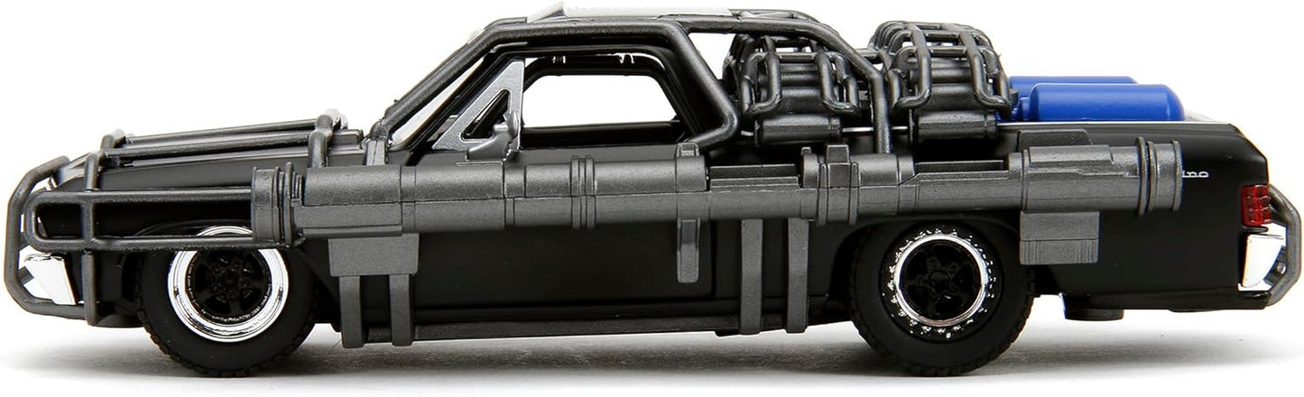 1967 Chevy El Camino with Cannons Matt Black Fast X (2023) Movie Series 1/32 Diecast Model Car by Jada 34733