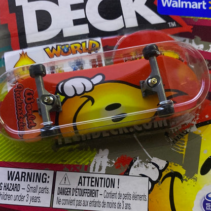 tech deck throwback world industries only at walmart red- happy flame- ultra rare