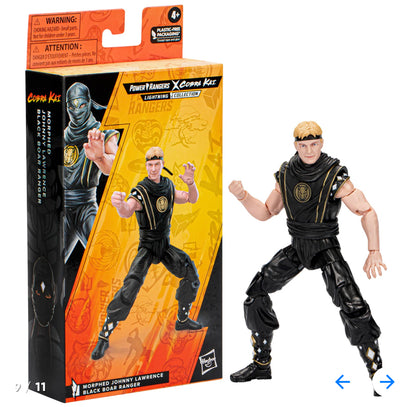 Power Rangers Lightning Collection Mighty Morphin X Cobra Kai Johnny Lawrence Morphed Black Boar Ranger