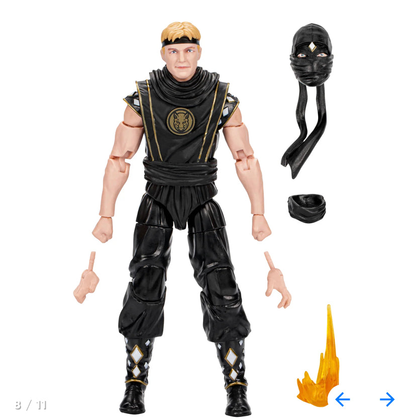 Power Rangers Lightning Collection Mighty Morphin X Cobra Kai Johnny Lawrence Morphed Black Boar Ranger