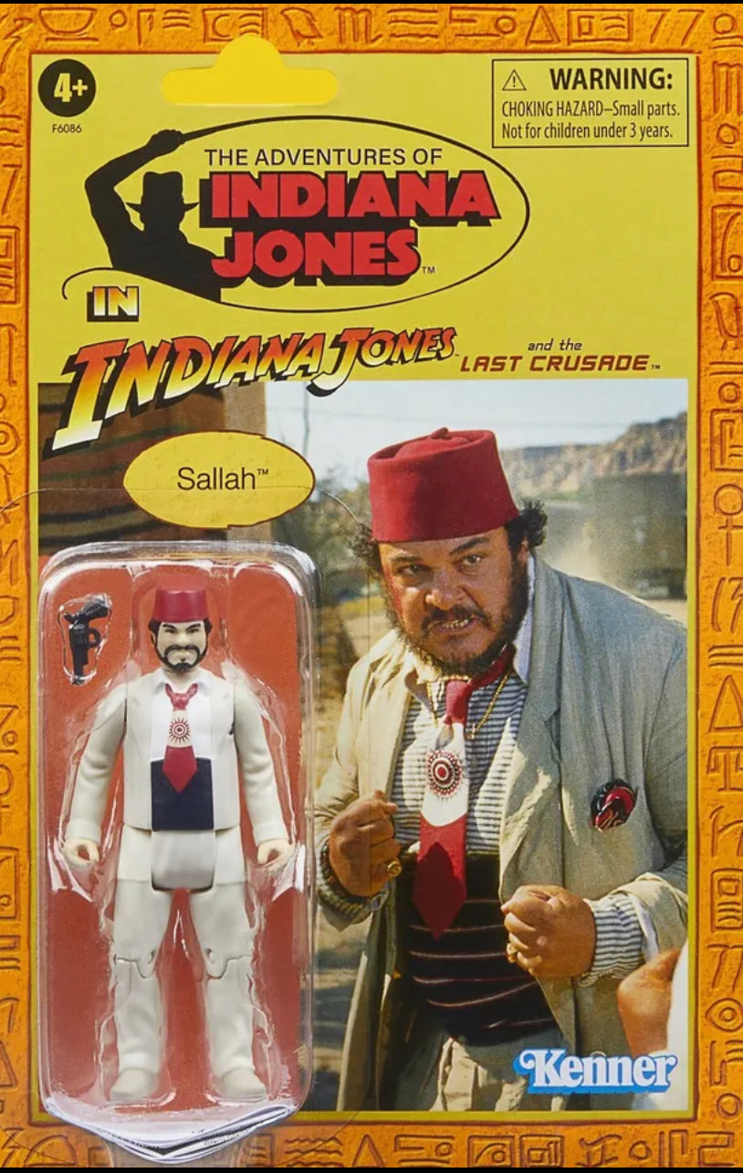 HASBRO INDIANA JONES RETRO COLLECTION 3.75" LAST CRUSADE SALLAH FIGURE