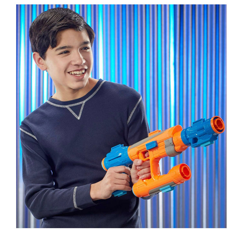 Marvel Studios' Guardians of The Galaxy Vol. 3 Nerf Star-Lord Quad Blaster, 3 Nerf Darts,