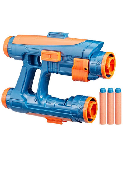 Marvel Studios' Guardians of The Galaxy Vol. 3 Nerf Star-Lord Quad Blaster, 3 Nerf Darts,