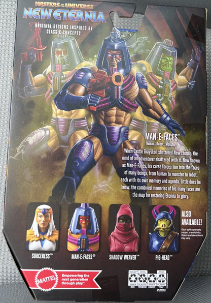 IMattel MOTU Masterverse MAN-E-FACES New Eternia Masters of the Universe figure