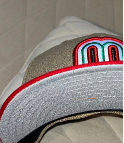 New Era Mexico Baseball beige cap ￼ 59 ￼ FIFTY SIZE 7 1/2