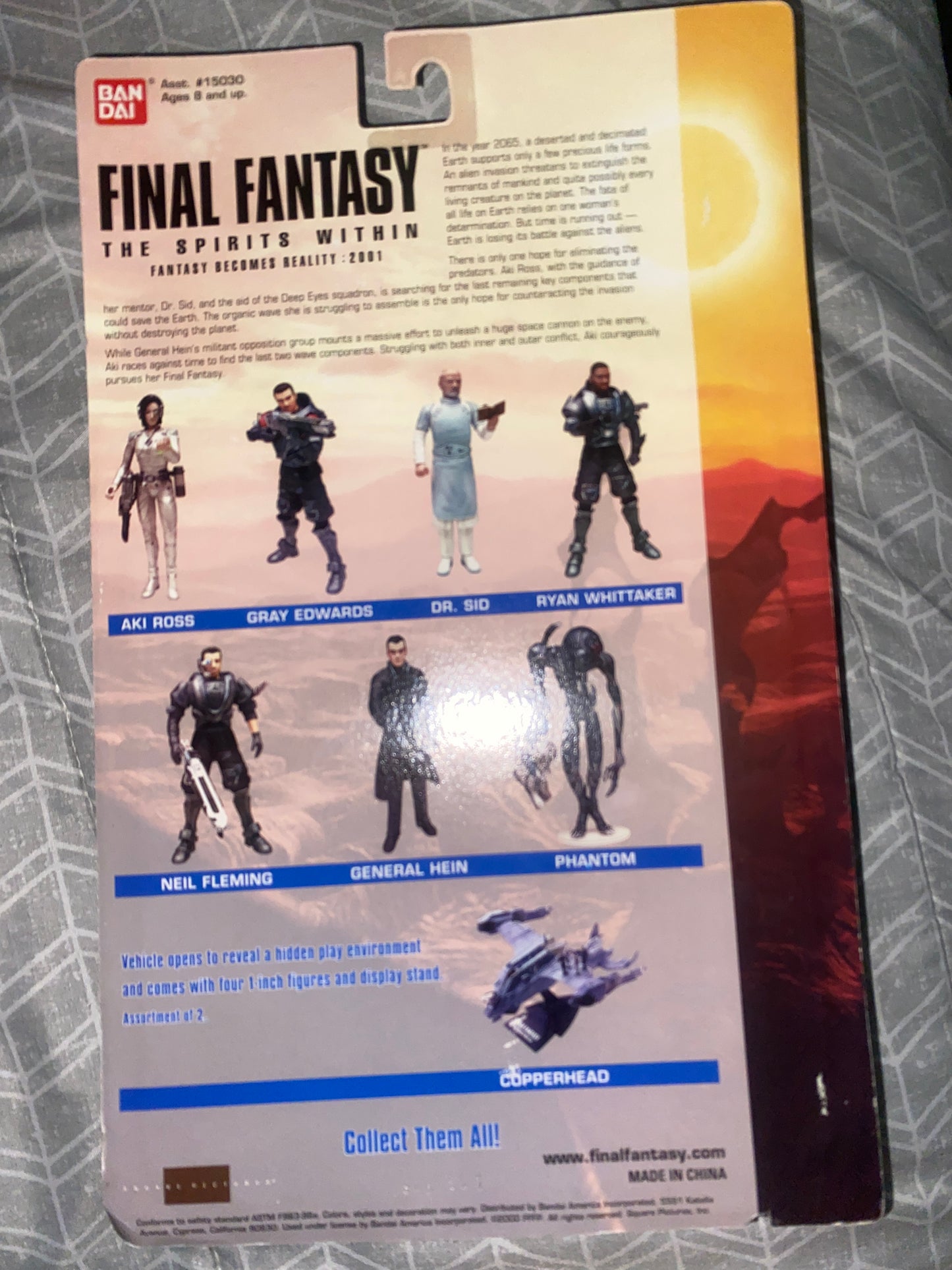 2000 Final Fantasy Spirits Within Action Figure General Hein Bandai