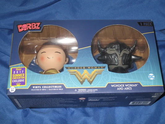 New! WONDER WOMAN Funko Dorbz 2-Pack Vinyl Figure Set (Convention Exclusive)