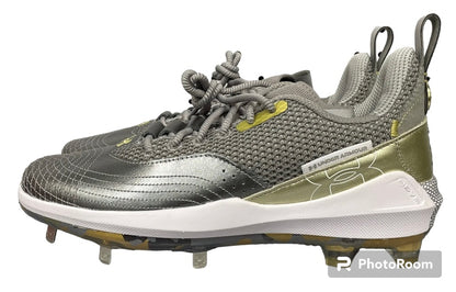 Under Armour Harper 7 Metal Baseball Cleats Grey Gold 3025583 900 Men 7.5