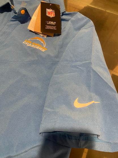 Nike Shirts | Nike La Chargers NFL Football Dri Fit on Field Athletic Blue Polo Shirt