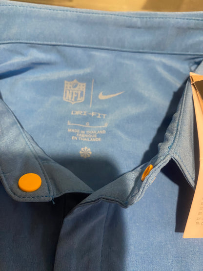 Nike Shirts | Nike La Chargers NFL Football Dri Fit on Field Athletic Blue Polo Shirt