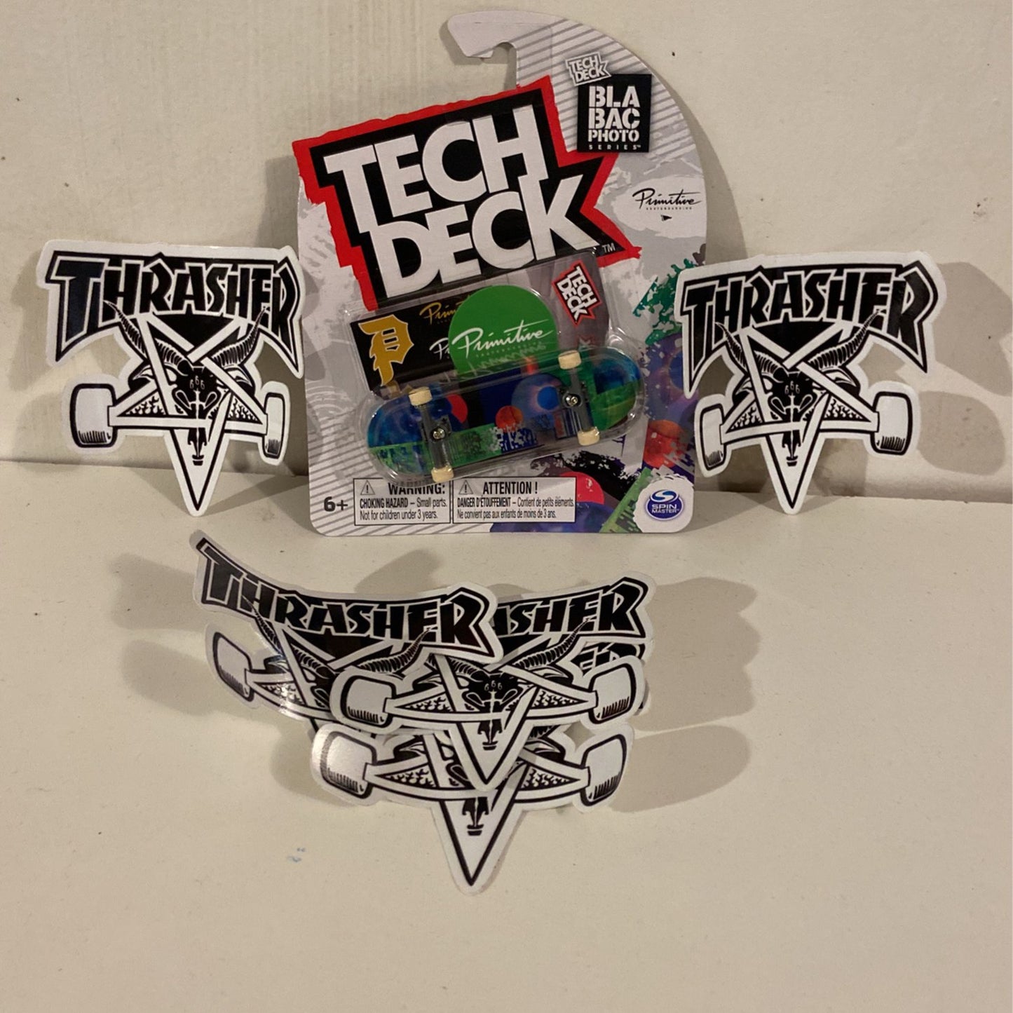 TechDeck Color Primitive Lemos! Comes With 1 FREE THRASHER SKATEBOARD