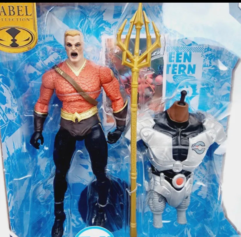 NEW DC Multiverse Aquaman Gold Label 7” Figure Build A Figure Cyborg 2023 NIB