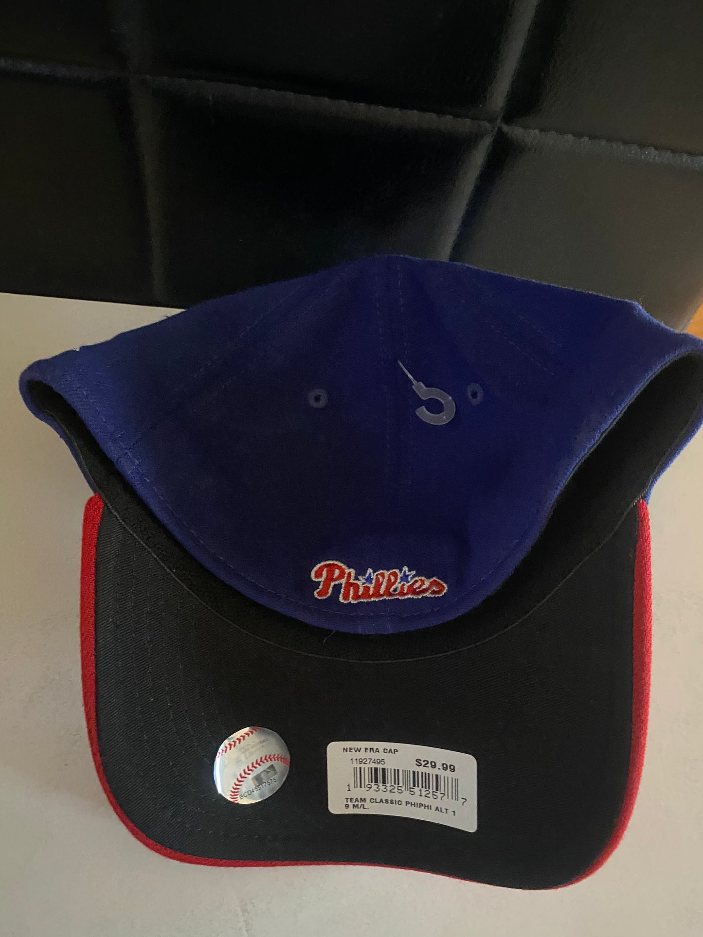 New Era Philadelphia Phillies MLB 3930 Team Classic Alt Flex Fited Hat Blue Med/Large