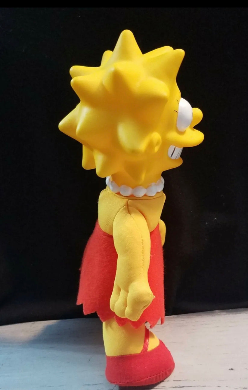 THE SIMPSONS -Lisa Simpson -8” Plush -Vinyl Doll -1990 Vintage -