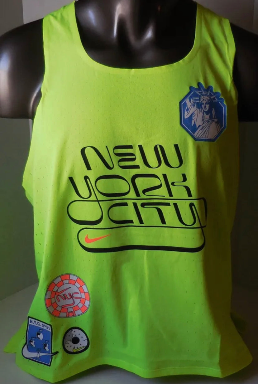 Nike Dri-FIT Running Singlet ADV AeroSwift NYC Men Volt