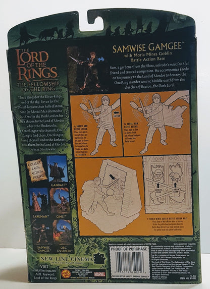 Samwise Gamgee Lord of the Rings The fellowship of the ring Toy Biz New Sealed