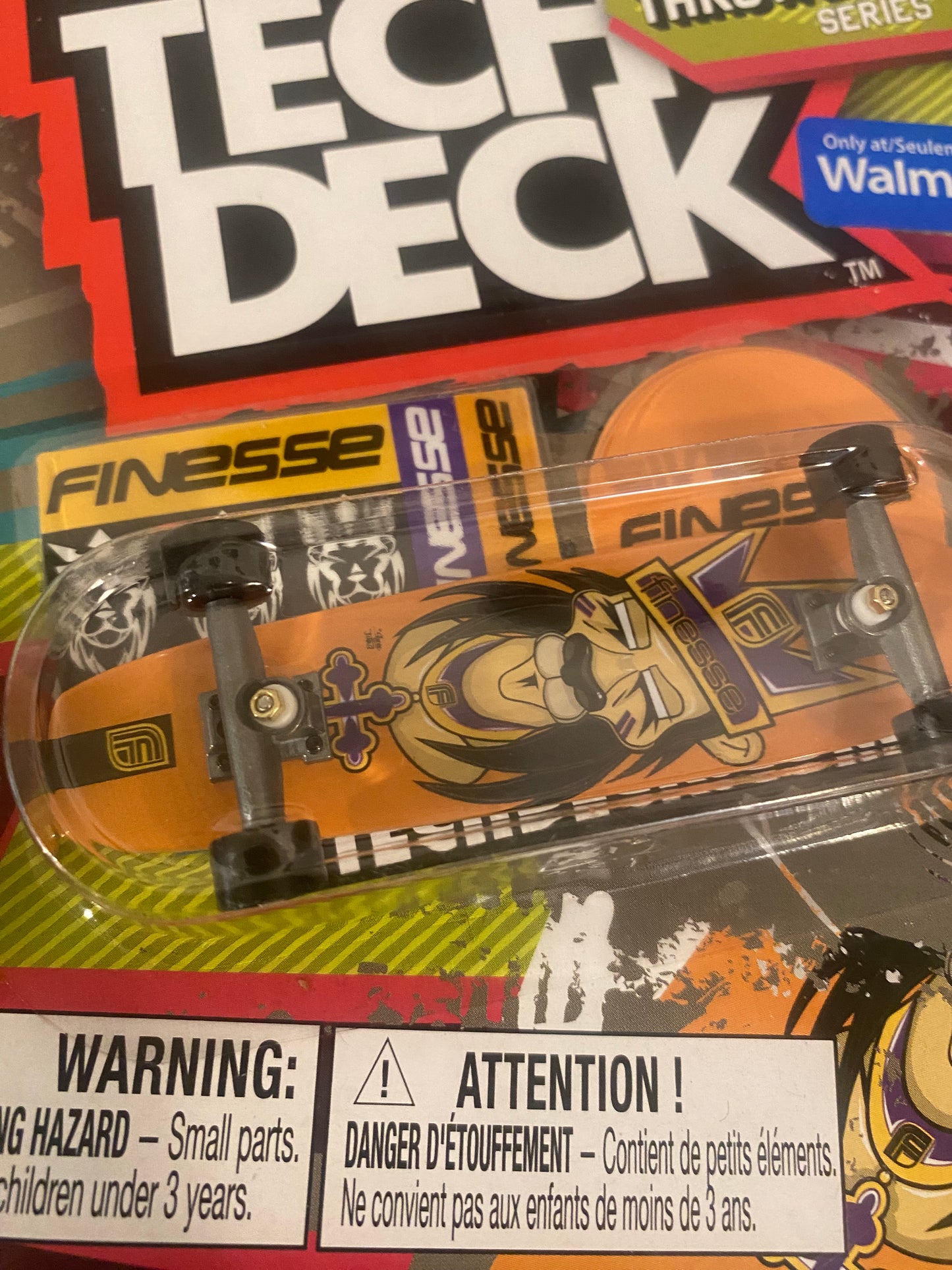 Tech Deck Throwback Series Finesse Skateboard Walmart Exclusive ultra rare Comes With A Free Waterproof Thrasher Sticker!