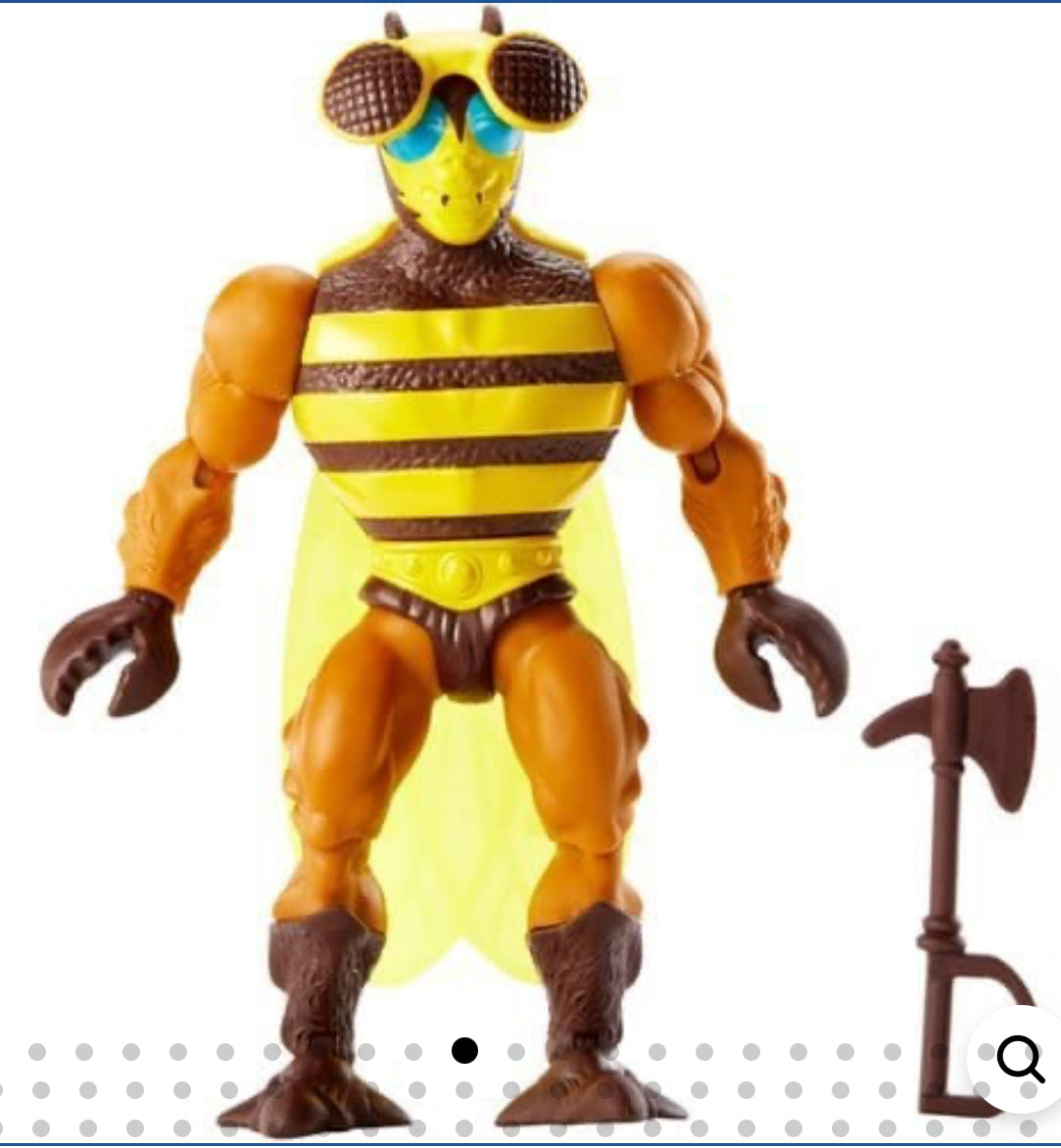 Masters of the Universe Origins Buzz-Off Action Figure MOTU BUZZOFF Bee Man damage package