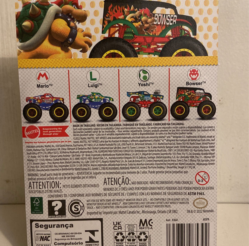 New!! Hot Wheels Monster Truck! Super Mario Bowser! 4/4