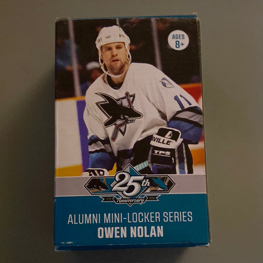 NHL alumni mini locker series Owen Nolan 25th anniversary