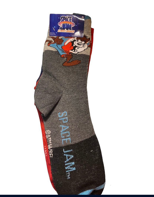 New!! 3-Pack Tune Squad Space Jam Socks