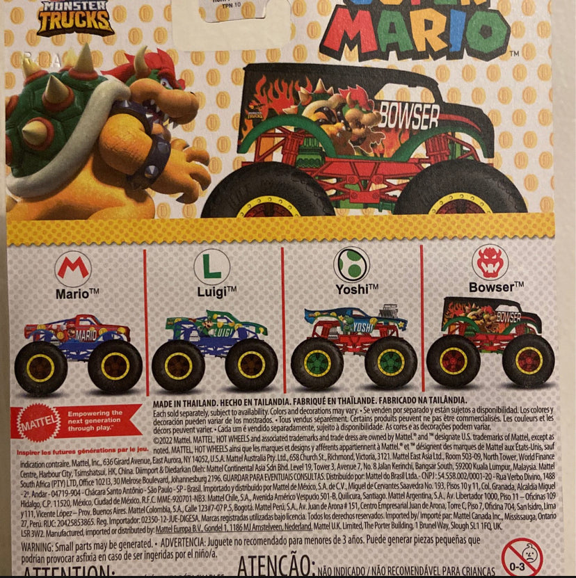 New!! Hot Wheels Monster Truck! Super Mario Bowser! 4/4