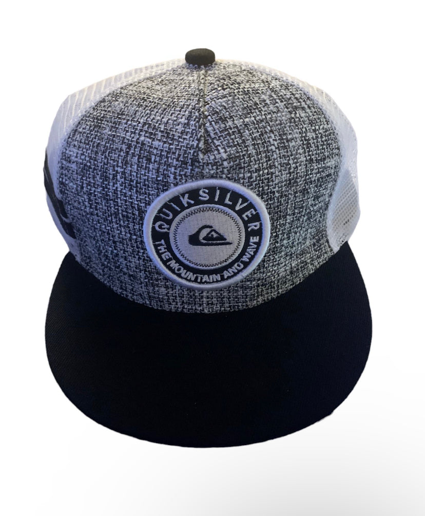 New!! 1-QuickSilver Trucker Hats Cap Gray With Black And/or White