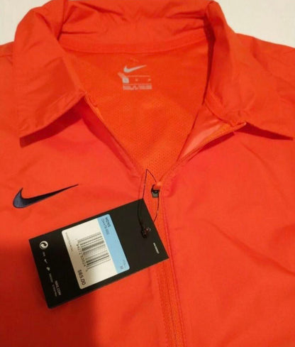 New!! Nike orange/Navy sideline coaches half zip up short sleeve Jacket size M