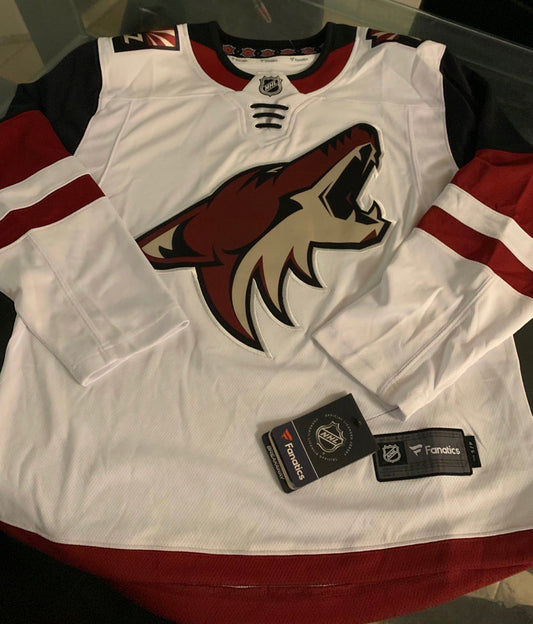 Arizona Coyotes Fanatics Branded Breakaway Away Jersey - White Small