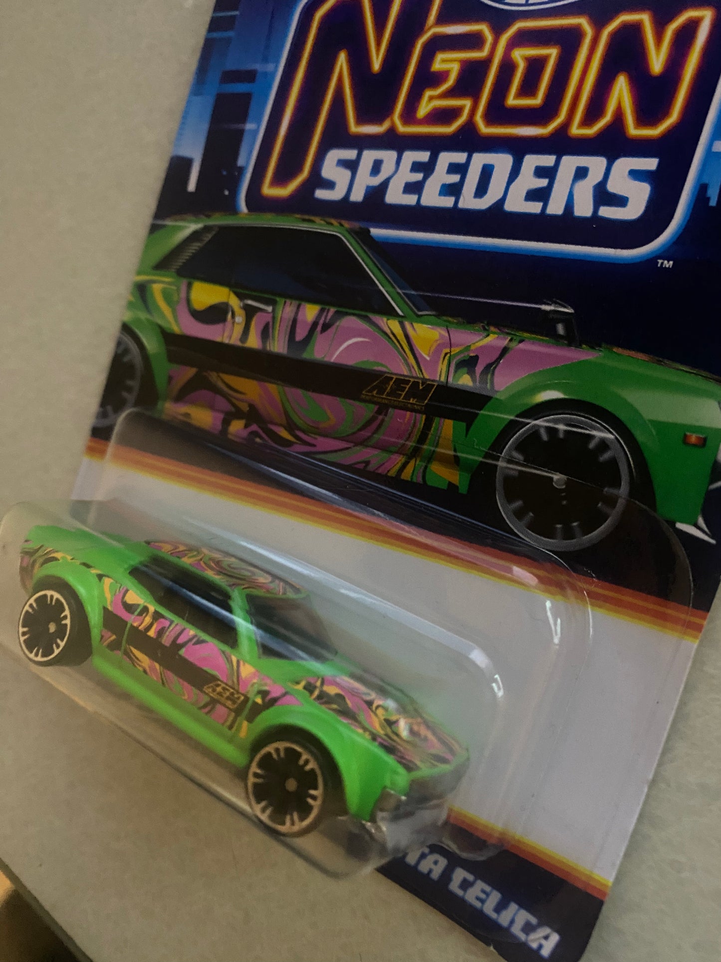 2024 Hot Wheels Neon Speeders 70 Toyota Celica