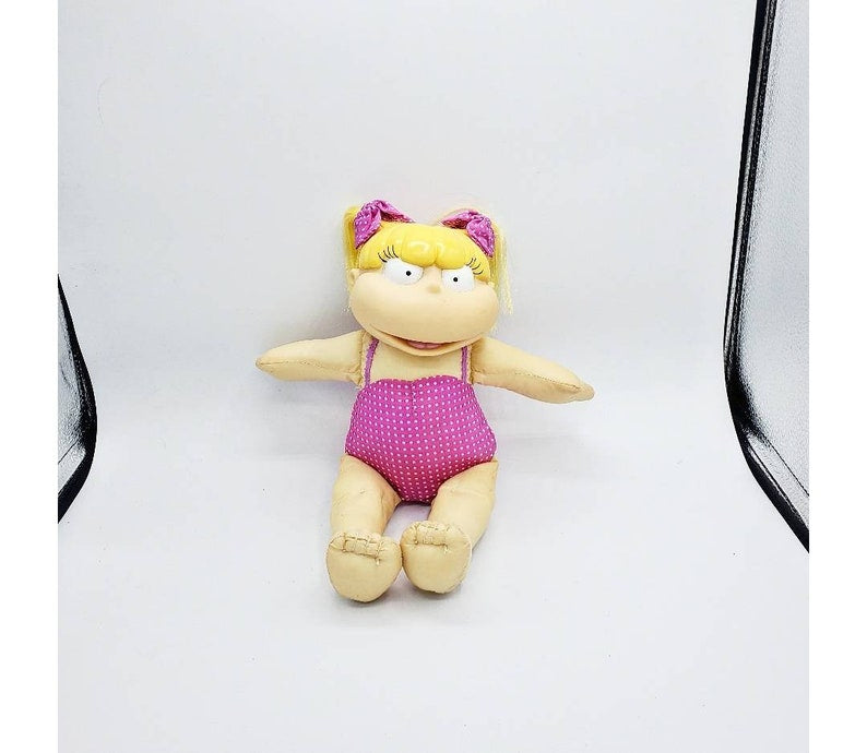 Rugrats Angelica Plush, Vintage Angelica Plush, Rugrats Plush, Viacom Angelica Plush, Vintage Rugrats Plush, Swimsuit Angelica Plush