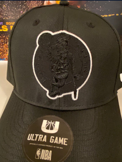 New!! Ultra Game Celtics Hat SnapBack All Black