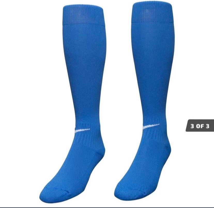 New!!  Blue Nike socks dri fit performance socks