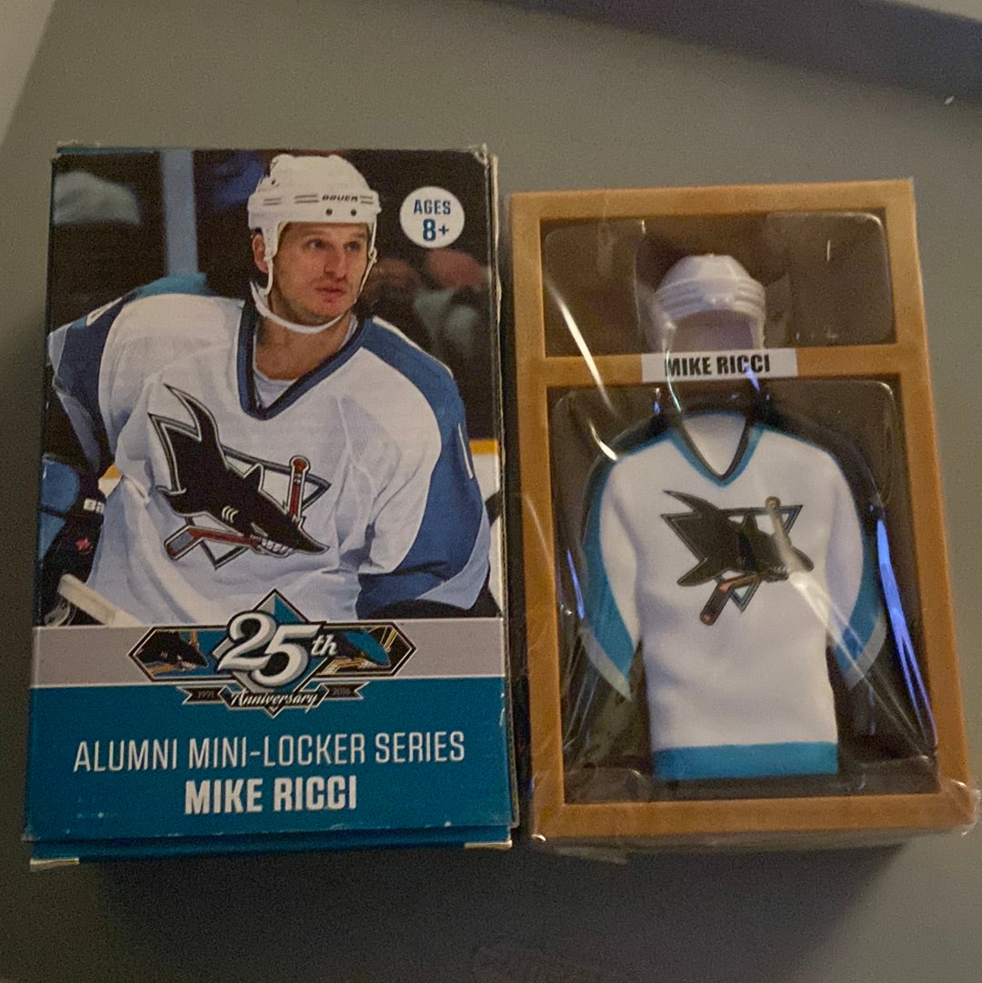 New!! Mike Ricci Alumni’s minu lockers series 25th aniversary nhl.sharks