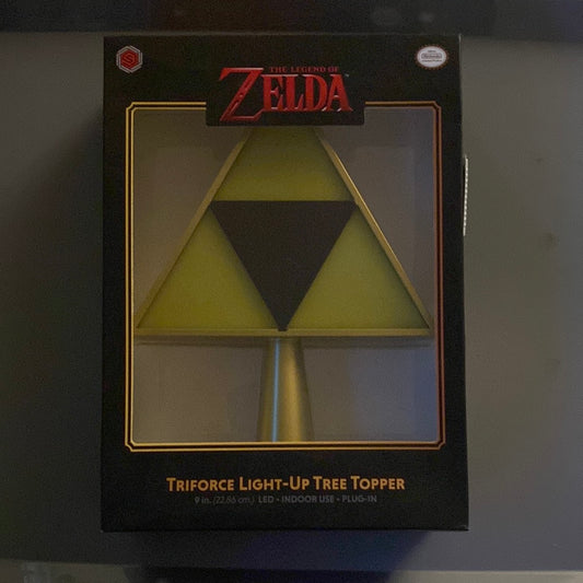 The Legend of Zelda 7-Inch Triforce Light-Up Holiday Tree Topper Decoration