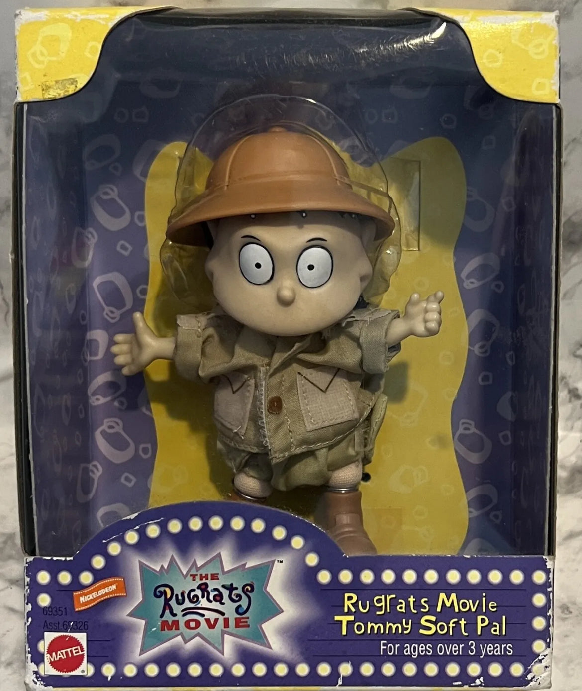 1998 MATTEL THE RUGRATS MOVIE TOMMY SOFT PAL ACTION FIGURE NEW