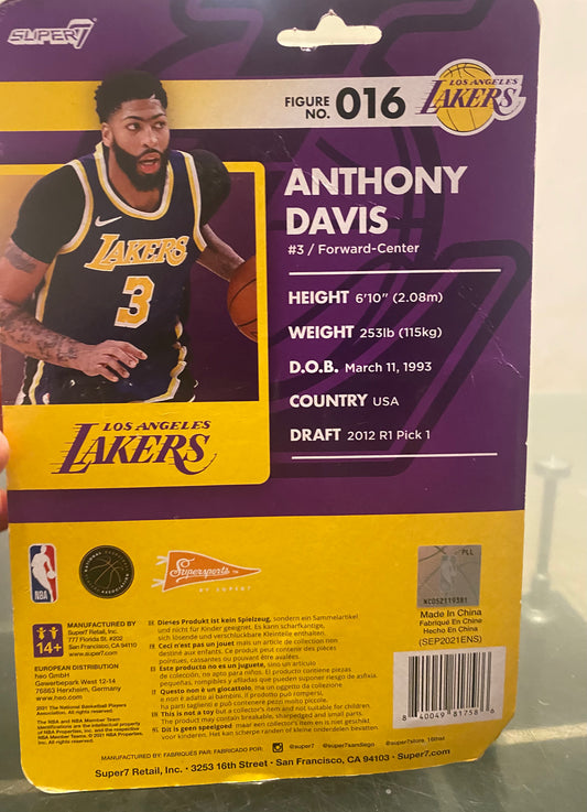 Basketball Superstars LA Lakers Anthony Davis Supersports by Super7 Basketball Figure